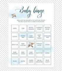 It's a great baby shower game for guys and girls alike. Baby Shower Party Game Bingo Playing Card Boy Baby Shower Game Text Png Pngegg