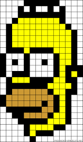 Homer would have to get up off the couch and find your marge and the children to save them. A29879 Friendship Bracelets Net Pixel Art Alpha Patterns Melty Bead Patterns