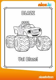 Blaze monster truck boy coloring page funycoloring. Pin By Lmi Kids On Blaze The Monster Machines Blaze The Monster Machine Coloring Pages Color