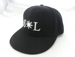 Embroidered Patch Custom Secondary Side Structured Snapback Hat Snapback Snapback Cap Black Snapback