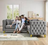 Amazon.com: JEEOHEY Sofá Chesterfield, sofá de terciopelo de ...