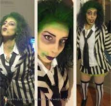 Awesome Lady Beetlejuice Diy Costume For Halloween Beetlejuice Costume Female Beetlejuice Costume Beetlejuice Costume Diy