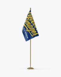 Flag Mockup Front View In Object Mockups On Yellow Images Object Mockups Mockup Free Psd Free Packaging Mockup Magazine Mockup Psd