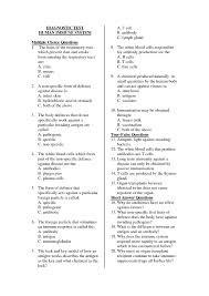 Immune System Worksheet 1 Answer Key