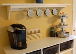 You may as well store a blender and fresh fruit in here. 23 Brew Ti Fully Designed Coffee Station Ideas Don Pedro