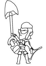Using his whistle, the cute dragon will wreak havoc on the battlefield. Kleurplaat Brawl Stars Jurassic Splash Beach Time Mortis 6