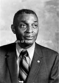 Studio portrait of Dunbar School principal in Lawton, Oklahoma