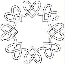 love knots would be a cute quilt square jeux coloriage dessin coeur cerf