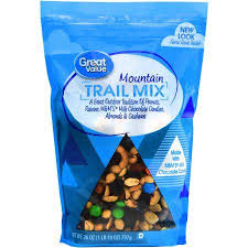 Great Value Mountain Trail Mix 26 Oz Walmart Com Trail Mix Snack Mix Milk Chocolate Candy