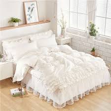 Queens bedding set girls bedding sets cribs bedding sets bedding set queen spring beautiful king size bedding sets elegant twin bedding sets green. New Luxury White Bedding Sets For Kids Girls Queen Twin King Size Duvet Cover Lace Bed Skirt Set Pillowcase Wedding Bedclothes Bedding Sets Aliexpress