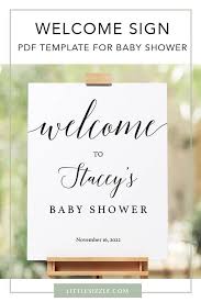 Editable Baby Shower Welcome Sign Template Calligraphy Baby Shower Signs Printable Baby Shower Welcome Sign Baby Shower Signs