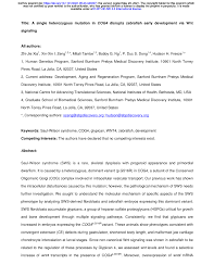 Maybe you would like to learn more about one of these? Pdf A Single Heterozygous Mutation In Cog4 Disrupts Zebrafish Early Development Via Wnt Signaling