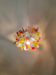 Colorful Ceiling Pendant Light With Flowers And Leaves Etsy In 2020 Ceiling Pendant Ceiling Pendant Lights Bedroom Decor Lights