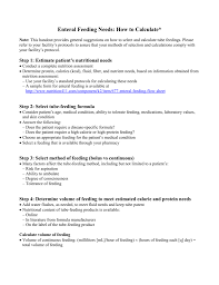 How To Calculate Enteral Nutrition Nutritionwalls