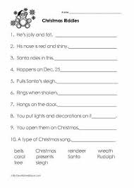 Christmas Riddles Christmas Worksheets Christmas Worksheets Christmas Riddles Third Grade Christmas Worksheets