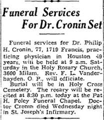 Dr Philip Henry Cronin (1866-1943)