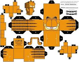 Utility (12) weapon (13) more ». Garfield Cubecraft For Kids Paper Toys Paper Toy Design Paper Toys Template