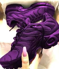 Black And Purple Sneakers The Amazing Purple Air Max Plus Tn Sneakers In 2020 Purple Sneakers Womens Running Shoes Air Max Plus