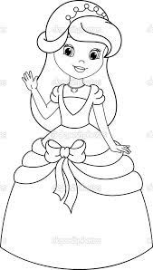 Signup to get the inside scoop from our monthly newsletters. Princess Coloring Page Stock Illustration 45156699 Easy Cartoon Drawings Princess Coloring Pages Cute Cartoon Drawings