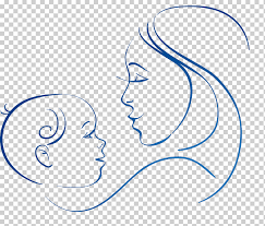 En este dibujo para colorear verás una bonita. Madre De Dibujo Dia De La Madre Azul Blanco Nino Png Klipartz