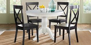 black & white dining room sets