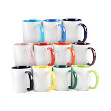 Caneca de cerâmica interior e alça coloridocaracterísticas do produtocanecas de cerâmica com interior colorido e alça colorida dimensões: Caneca Com Alca E Interior Colorido Move Megastore
