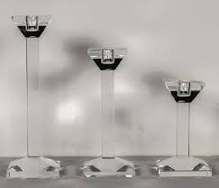 Maybe you would like to learn more about one of these? Set Of 3 Crystal Candlesticks By Oleg Cassini For Sale At 1stdibs