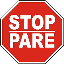 Here's a list of translations. Bilingual Stop Safety Sign F3767bi By Safetysign Com