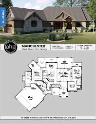 Pottery, glassworks, furniture, lighting, and houses from the turn of the 20th century were rediscovered and being celebrated for their simplicity of design and traditional beauty. 1 Story Craftsman House Plan Manchester Craftsman Style House Plans Craftsman House Plans Craftsman House Plan