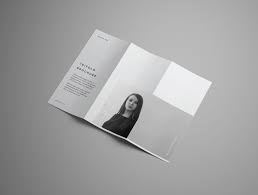 Clean products half fold brochure. Advanced Trifold Brochure Free Mockup 7 Angles Free Mockup