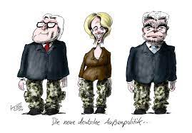 Ursula von der leyen'in bir süreliğine ayakta kalması uluslararası basında da yer alırken, von der leyen tepkisini iç çekerek gösterdi. Lemo Objekt Karikatur Die Neue Deutsche Aussenpolitik