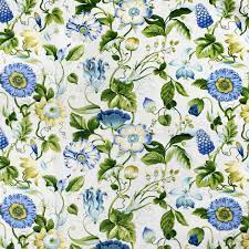 Floral patterned ties are not just for the spring and summer season. S2691 Bluegreen Greenhouse Fabrics