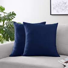 100% cotton decorative sofa throws. Sweet Jojo Designs Stripe Collection Navy Blue Throw Pillows Set Of 2 Reviews Wayfair