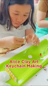 Alice Clay Art Keychain Making