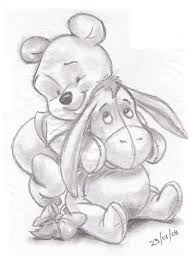 Winnie The Pooh And Eeyore Landn83 Foundmyself Disney Sketches Disney Art Drawings Disney Drawings