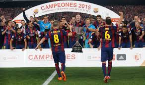 La copa de la liga de españa fue una competición española de fútbol oficial, por eliminación directa, que se celebró anualmente entre 1983 y 1986, organizada por la real federación española de fútbol. Squawka Football On Twitter Barcelona S 2014 15 Treble Winning Season Champions League La Liga Copa Del Rey What A Side Http T Co Dd5hdpjpts