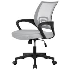 Ergonomic Midback Mesh Office Chair Executive Swivel Computer Desk Task Gray 46 95 Office Chairs Ideas O In 2020 Mesh Office Chair Mesh Chair Computer Desk Chair