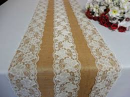Arpillera Cordon Mesa Corredor Boda Mesa Corredor Despedida De Lace Table Runner Wedding Burlap Lace Table Runner Table Runners Wedding