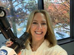 Join me in 100.1 FM and AM 1020 KDKA right now from 9-10am with my husband,  Marty Griffin, and co-host Larry Richert. Look at the gorgeous orange  leaves outside the studio window!