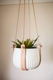 Hanging Plant Holder Large Size A Great Leather Planter For Indoors Lovely House Warming Gift Hanging Planters Indoor Plant Hanger Hanging Plant Holder
