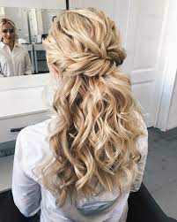 57 Gorgeous Wedding Hairstyles For A Gorgeous Rustic Barn Wedding Long Hair Styles Curly Hair Styles Naturally Unique Wedding Hairstyles
