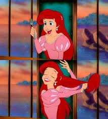 Ariel Is Combing Her Hair With A Fork Enough Said Sirenas 7 Virtudes Imagenes Bonitas
