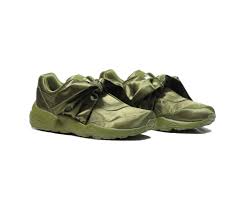 Puma X Fenty By Rihanna Women S Bow Sneaker Olive Branch Puma Silver Sneakers Bow Sneakers Trending Shoes