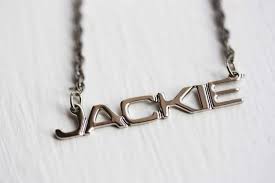 Vintage Name Necklace Jackie Vintage Names Name Necklace Necklace