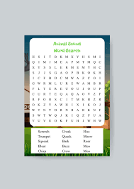 Animal Sound Word Search Printable Shark Printables Sound Words Animal Sounds Shark Printables