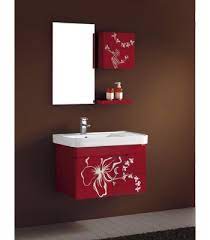Changing the bathroom sink or vanity is an easy way to update your bathroom. Pvc Bathroom Vanity Cabinet In Red P693 From Bathroom Vanity Cabinet On Wall Modern Bathroom Cabinet