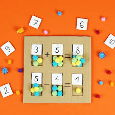 Information on board game mathematical ideas. Cardboard Math Learning Board Hello Wonderful