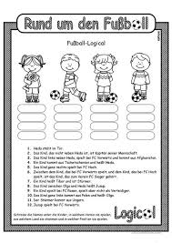 Fussball Logical 4 Lesen Lernen Lesen Lernen 1 Klasse Und Genaues Lesen