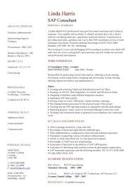 Your modern professional cv ready in 10 minutes‎. Sap Cv Sample Sap Jobs Resume Writing A Curriculum Vitae Cv Example Jobs