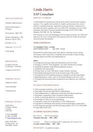 How to write a curriculum vitae (cv format, sample or example for job application). Sap Cv Sample Sap Jobs Resume Writing A Curriculum Vitae Cv Example Jobs